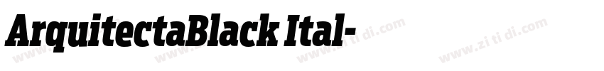 ArquitectaBlack Ital字体转换 ArquitectaBlack Ital字体转换